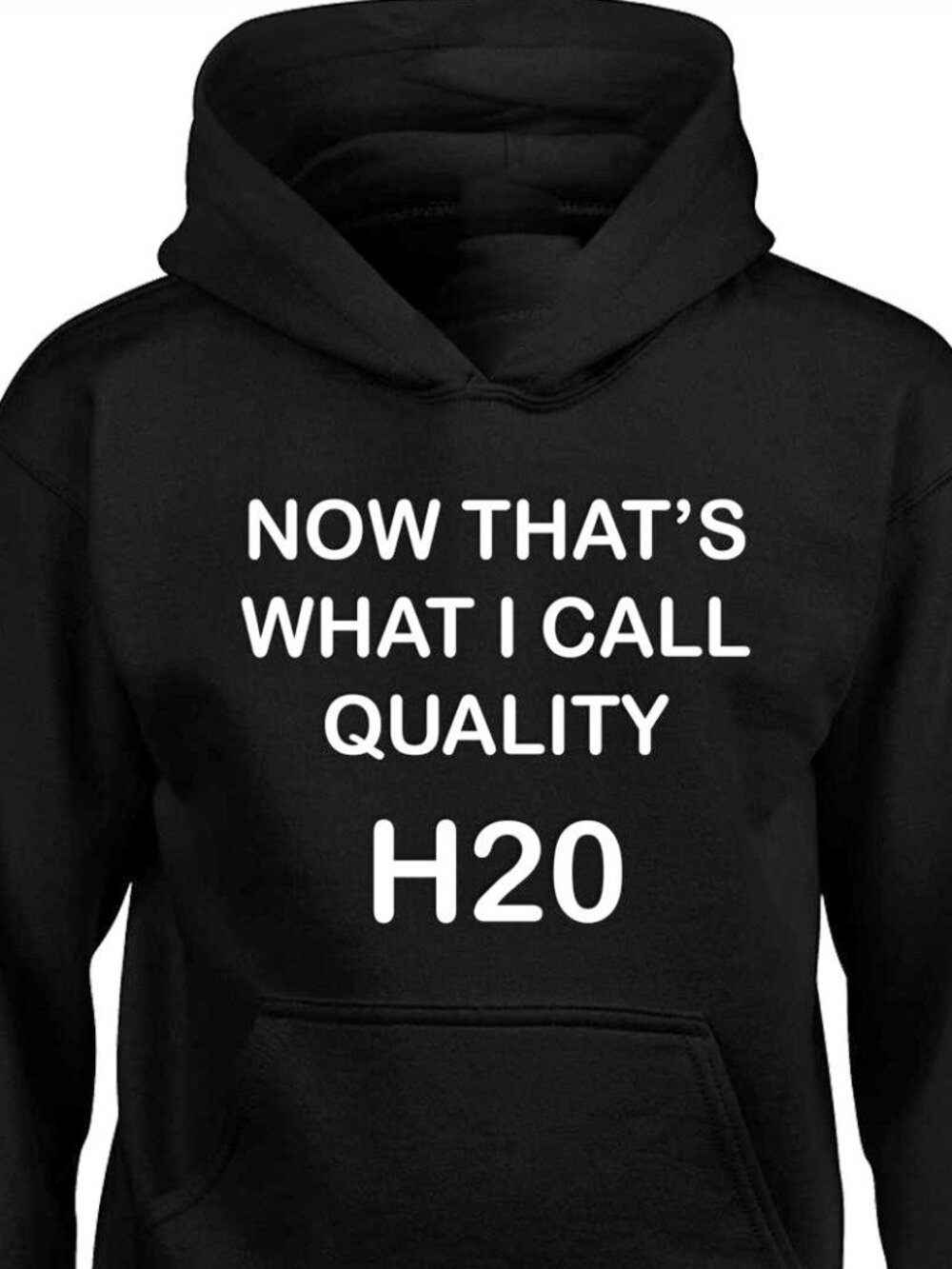 New Now That's What I Call Quality H2O Black Hoodie Fleece Sweatshirt